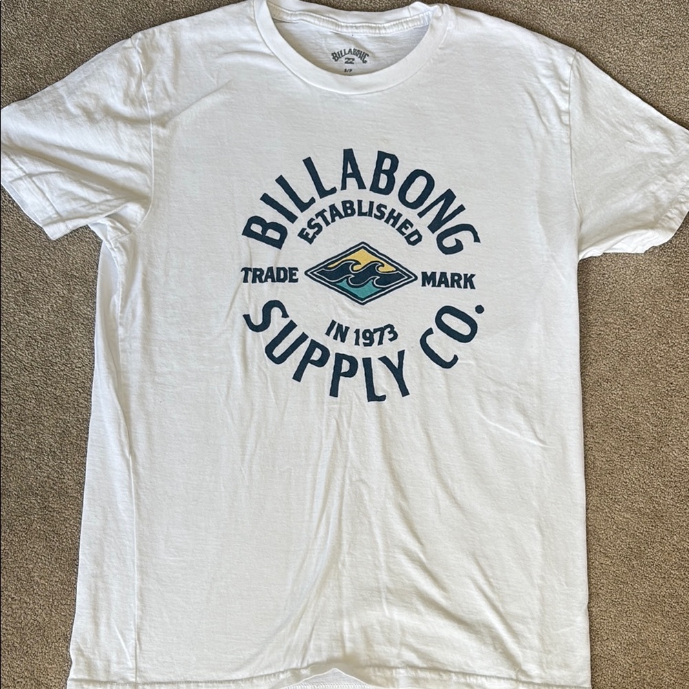 Billabong White Graphic T-Shirt for Men